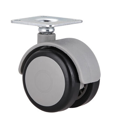 2 Inch M10 Threaded Stem Caster Wheels , TPR Locking Caster Wheels For Chair Kitchen