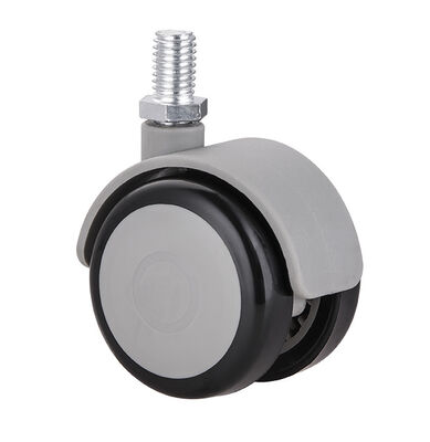 2 Inch M10 Threaded Stem Caster Wheels , TPR Locking Caster Wheels For Chair Kitchen