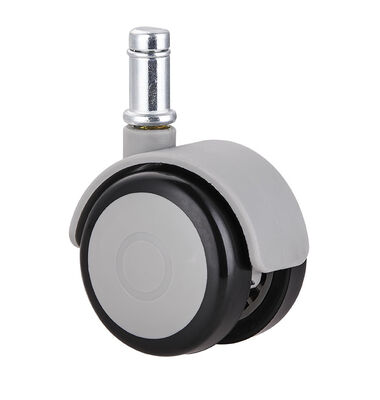 2 Inch M10 Threaded Stem Caster Wheels , TPR Locking Caster Wheels For Chair Kitchen