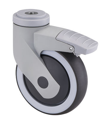 Dajin Medical Casters 125mm 5 Inch Threaded Stem Swivel Caster Wheels