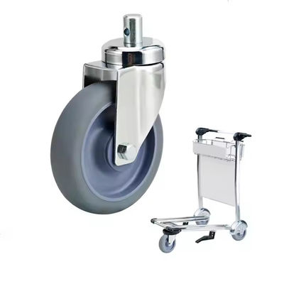 TPR Airport Trolley Wheel Swivel Caster For Aircraft Luggage Cart