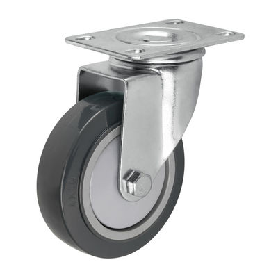 Wear Resistant Industrial Casters Durable PU Castor Wheels Tread Smooth
