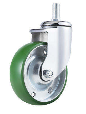 Industrial Steel Caster Wheels Heavy Duty Polyurethane Casters Shock Absorbing