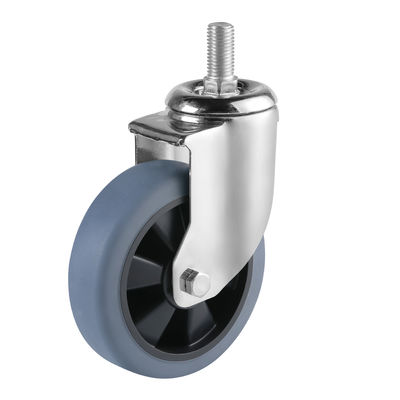 Medium / Heavy Duty Industrial Casters Wheels Thermoplastic Rubber TPR Caster
