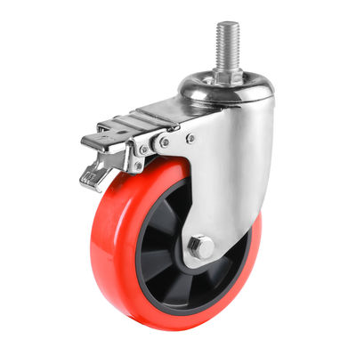 Polyurethane Swivel Caster Wheels Heavy Duty Industrial Steel Casters