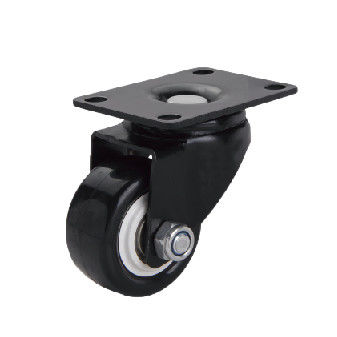 PP PU PVC Universal Furniture Casters Black Lightweight Caster Wheels