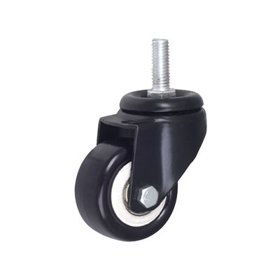 PP PU PVC Universal Furniture Casters Black Lightweight Caster Wheels