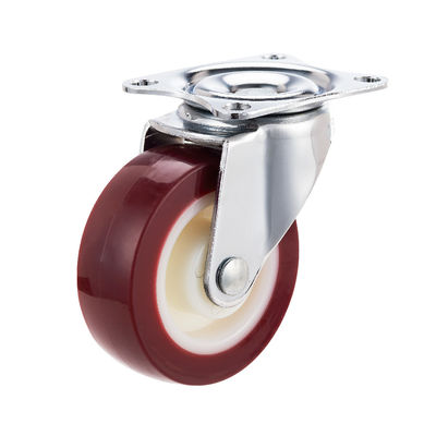 Light Duty PU Furniture Casters , Polypropylene Caster Wheels Customized