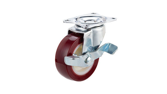 Light Duty PU Furniture Casters , Polypropylene Caster Wheels Customized