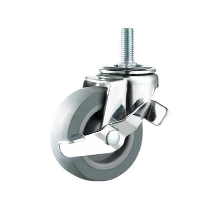 TPR Furniture Casters 50mm 75mm Thermoplastic Rubber Light Duty Castors