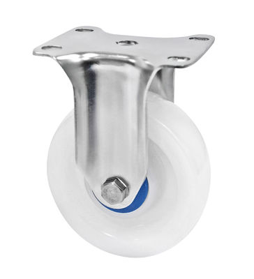 Medium Duty 304 Stainless Steel Casters White PA Casters 150-200KG Load Capacity