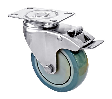 Medium Duty Stainless Steel Casters 75mm 100mm 125mm Diameter
