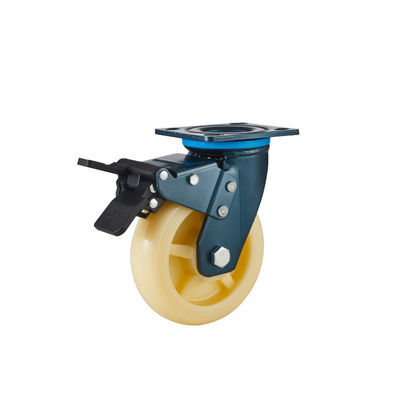 100mm 125mm 150mm 200mm Heavy Duty Castors Top Plate Mounting Polypropylene Casters
