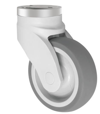 Single Ball Bearing Caster 100kg Load Capacity TPR Casters For Medical Equipment