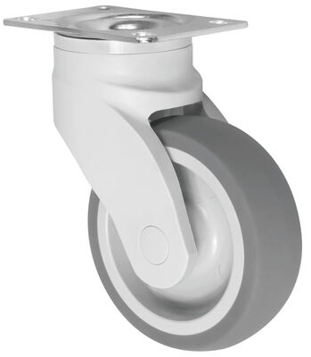 Water Proof Caster 100kg Load Capacity TPR Casters For Medical Equipment