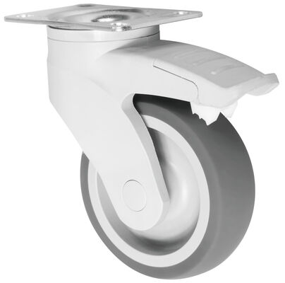 Water Proof Caster 100kg Load Capacity TPR Casters For Medical Equipment