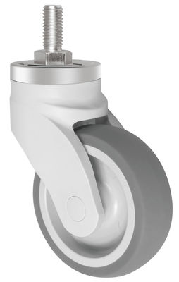 Single Ball Bearing Caster 100kg Load Capacity TPR Casters For Medical Equipment