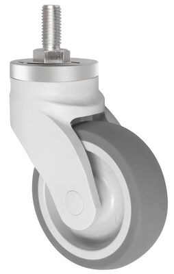 Water Proof Caster 100kg Load Capacity TPR Casters For Medical Equipment