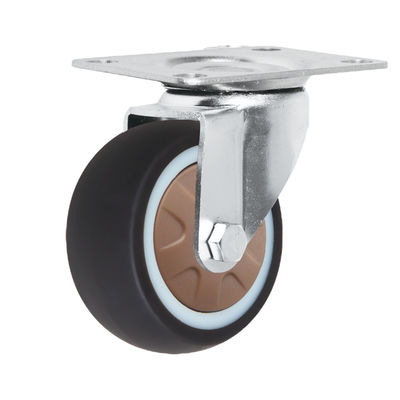Light Duty Universal Caster Wheels , TPR Furniture Castor Wheels OEM ODM