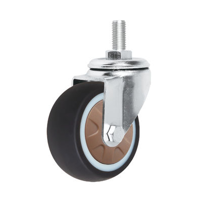 Light Duty Universal Caster Wheels , TPR Furniture Castor Wheels OEM ODM