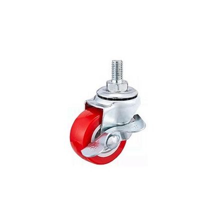 Red Caster Wheels 25mm -75mm Universal Office Chair Caster Wheels
