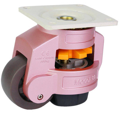 Heavy-Duty Adjustable Leveling Casters With TPR Wheels & Precision Bearings