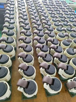 Heavy-Duty Adjustable Leveling Casters With TPR Wheels & Precision Bearings