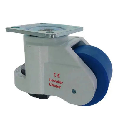GD150F Ultra Heavy-Duty Plate Mount Leveling Caster 1500kg Capacity Nylon Wheel & Base