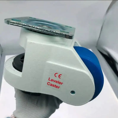 GD150F Ultra Heavy-Duty Plate Mount Leveling Caster 1500kg Capacity Nylon Wheel & Base