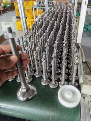 304 Stainless Steel Adjustable Feet 50mm 60mm 80mm 100mm For Industrial Machinery
