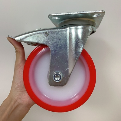 75mm 100mm 125mm Caster Wheels Industrial PU Caster Wheel 3 inch 4 inch