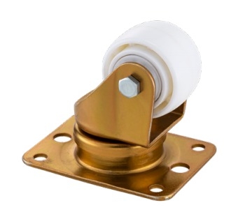 Zinc Plated Industrial Casters 58mm×35mm Airport Cart Casters