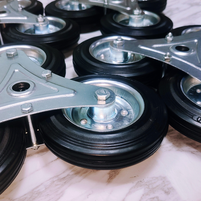 125mm 160mm Stair Climbing Casters , Tri Wheel Casters With Roller Bearing