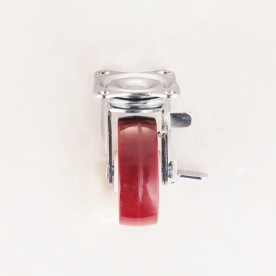 Light-Duty PU Furniture Casters 50-75mm Zinc Plated