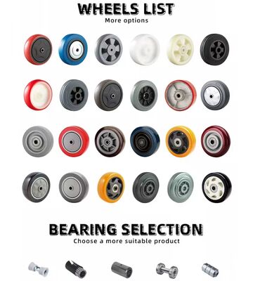 Heavy Duty High Load Capacity Universal Casters Wheels Spring Loaded Shock Absorbing Casters Wheels