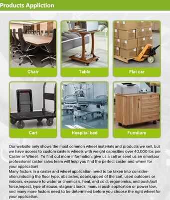 Heavy Duty High Load Capacity Universal Casters Wheels Spring Loaded Shock Absorbing Casters Wheels