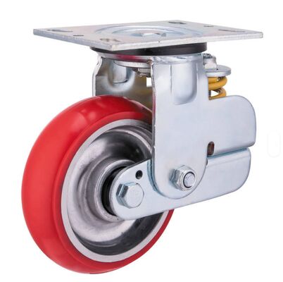 Heavy Duty High Load Capacity Universal Casters Wheels Spring Loaded Shock Absorbing Casters Wheels