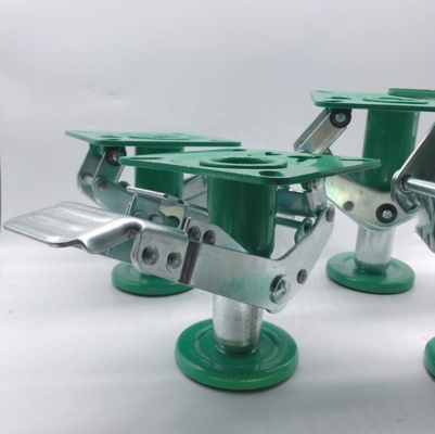 Customized 4inch Japanese Style Lift Up Floor Lock For Casters