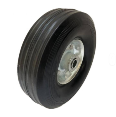 Solid Rubber Wheel 8 Inch Trash Bin Rubbish Trolley Wheel 200x50mm