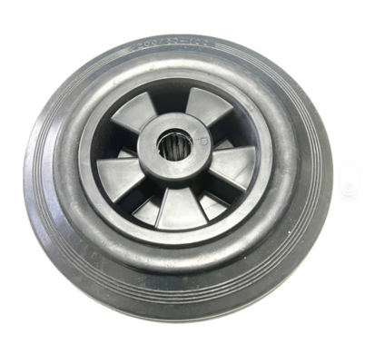Solid Rubber Wheel 8 Inch Trash Bin Rubbish Trolley Wheel 200x50mm