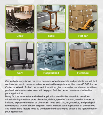 Heavy Duty 8 Inch Swivel Spring Loaded Casters Shock Absorb Casters Wheels