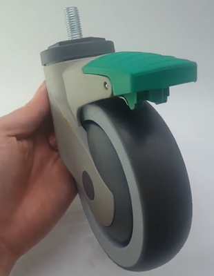 3 Inch Bolt Hole Stem Swivel Medical Trolley Caster Wheels