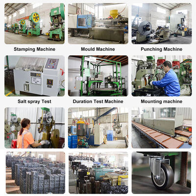 OEM ODM Customized Support Grey Color 2 3 Inches 50-75 kg Load Capacity TPR Stainless Steel Apparatus Casters