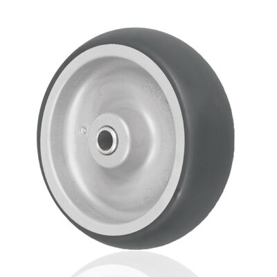 European Style Trolley Caster Display Bases 4Inch 5Inch Thermoplastic Rubber Stainless Steel Plain Medium Duty Casters