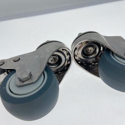 2 Inch 50mm Thermoplastic Rubber TPR Stainless Steel Antirust Indoor Noiseless Universal Caster Wheel for Furniture