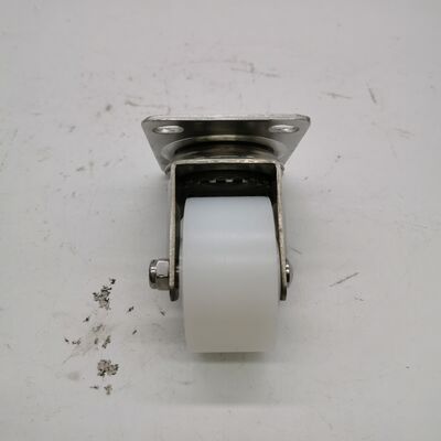 Heavy Loading Top Plate Swivel Total Brake 2.5" PA Nylon Wheel Plain Bearing Stainless Steel SUS 304 Caster