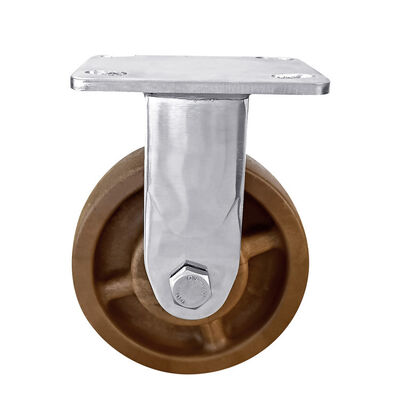 4/5/6/8 Inch Trolley Industrial Wheel Stainless Steel Double Bearing Heavy Duty Nylon Caster Dengan Rem