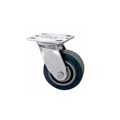 Source Factory Products Swivel Double Ball Bearing Heavy Duty 304 Stainless Steel TPR Caster Wheel