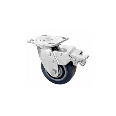 Source Factory Products Swivel Double Ball Bearing Heavy Duty 304 Stainless Steel TPR Caster Wheel