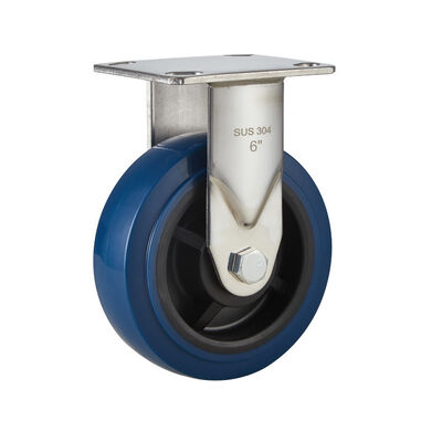High Quality Fixed PU Casters and Wheels Stainless Steel Sus304 Heavy Duty 4/5/6/8inch Caster Wheel